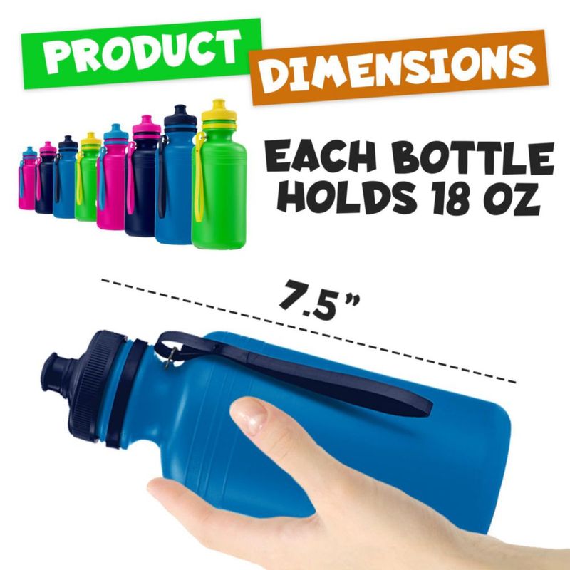 Botellas Bedwina 537 ml Pack de 72 reutilizables para niños