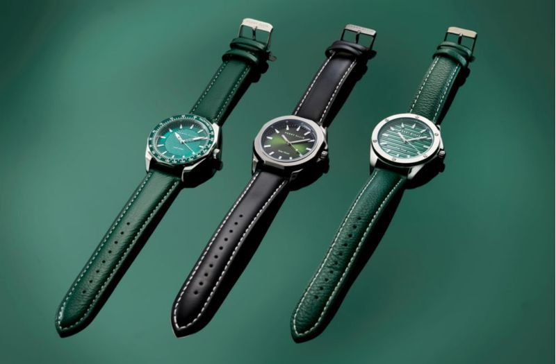 Reloj Perry Ellis Solar para Hombre con Correa de PU Verde