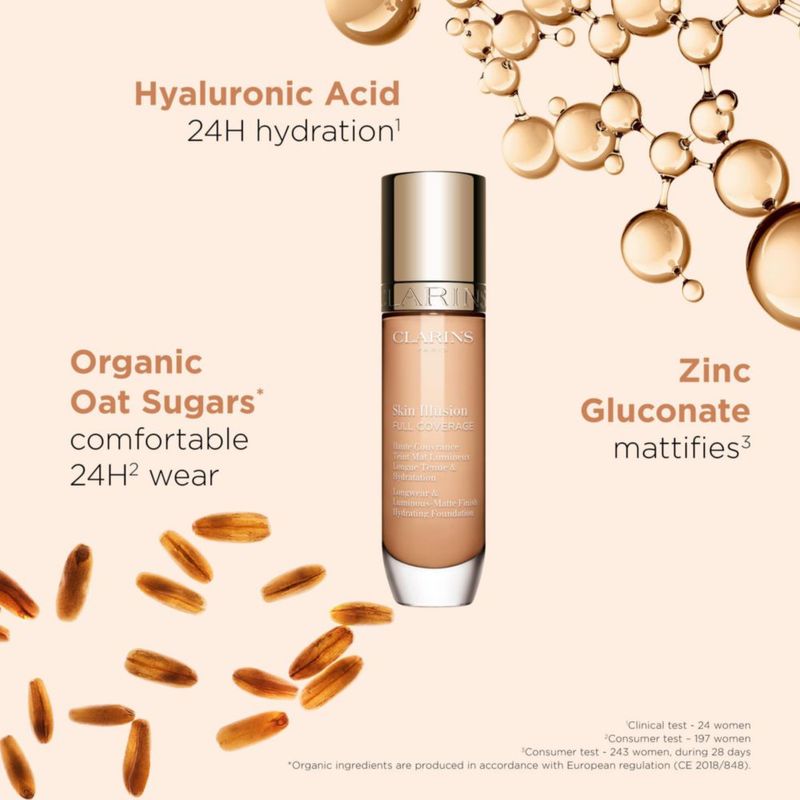 Base de maquillaje CLARINS 30 ml Cobertura total
