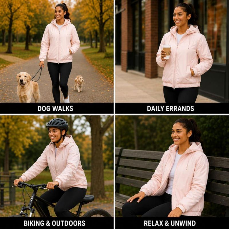 Cortavientos Reebok Mujer con Forro Sherpa Softshell