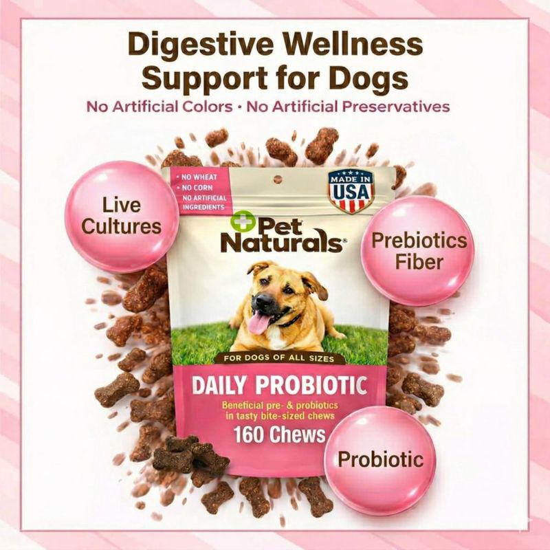 Probiótico para Perros Pet Naturals 320 Gominolas Suaves Sabor Pato