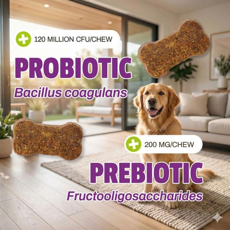 Probiótico para Perros Pet Naturals 320 Gominolas Suaves Sabor Pato