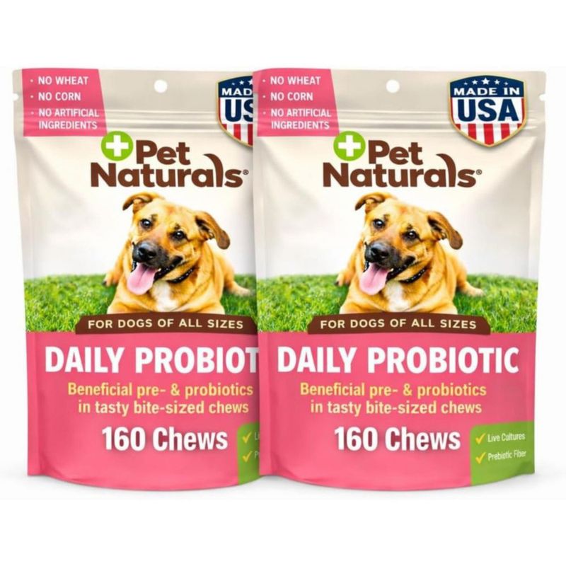 Probiótico para Perros Pet Naturals 320 Gominolas Suaves Sabor Pato