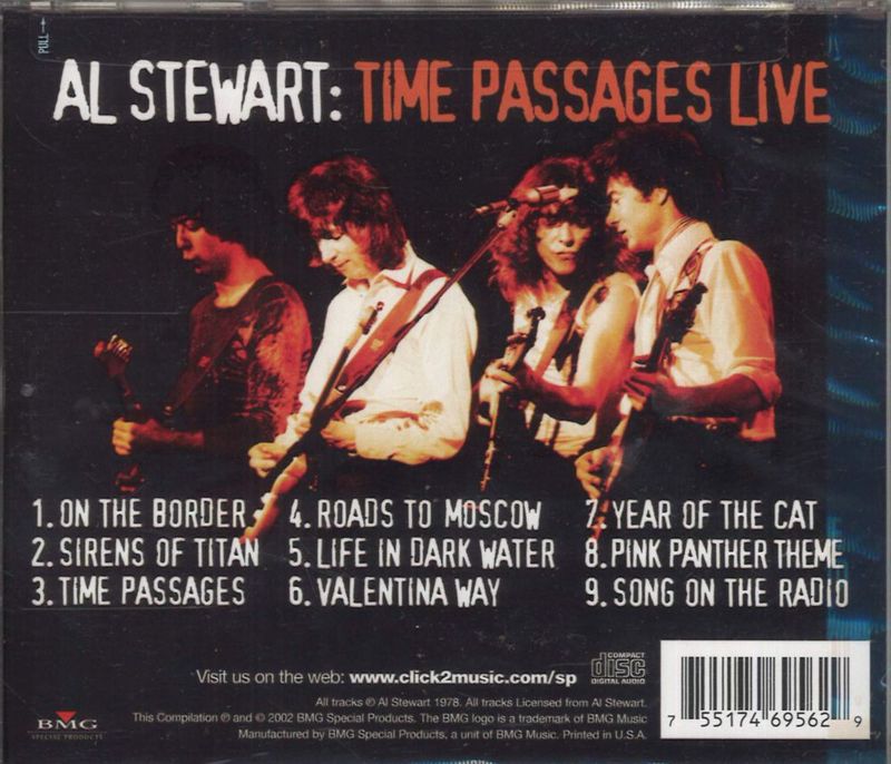 CD BMG Time Passages Live Rock Clásico y Pop Suave