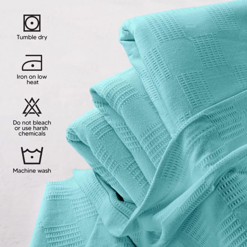 Manta Utopia Bedding Twin 230x180 cm color menta de algodón