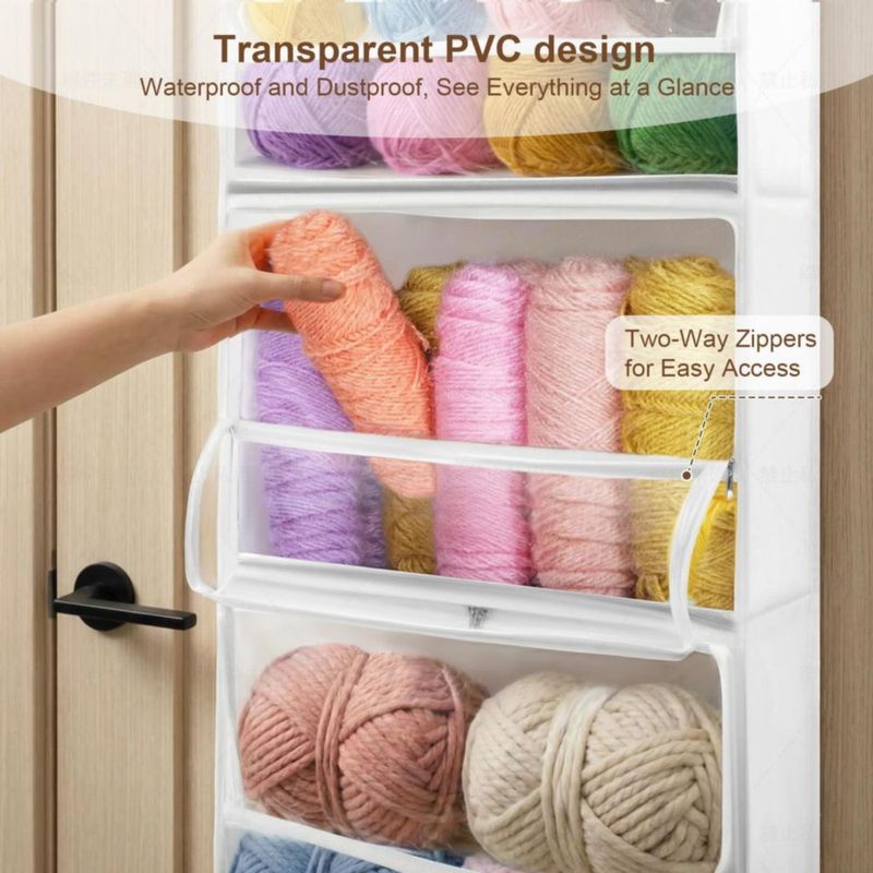 Organizador de hilos WLCSNG de 6 niveles para colocar sobre la puerta