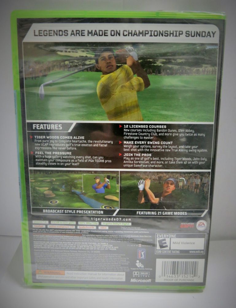 Videojuego Electronic Arts Tiger Woods PGA Tour 07 para Xbox 360