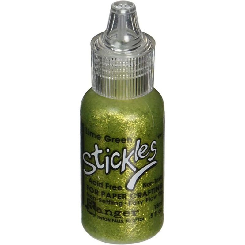 Pegamento con Brillantina Ranger 30 ml Verde Lima SGG01 829