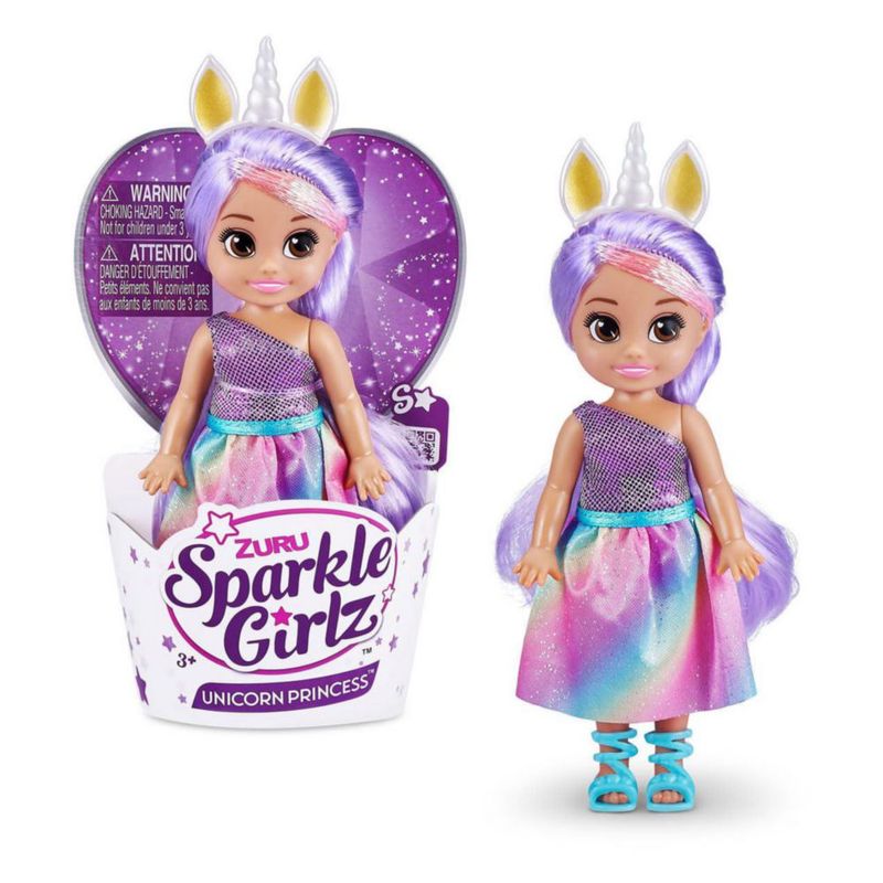 Muñeca Unicornio ZURU Sparkle Girlz Mini Princess 11 cm
