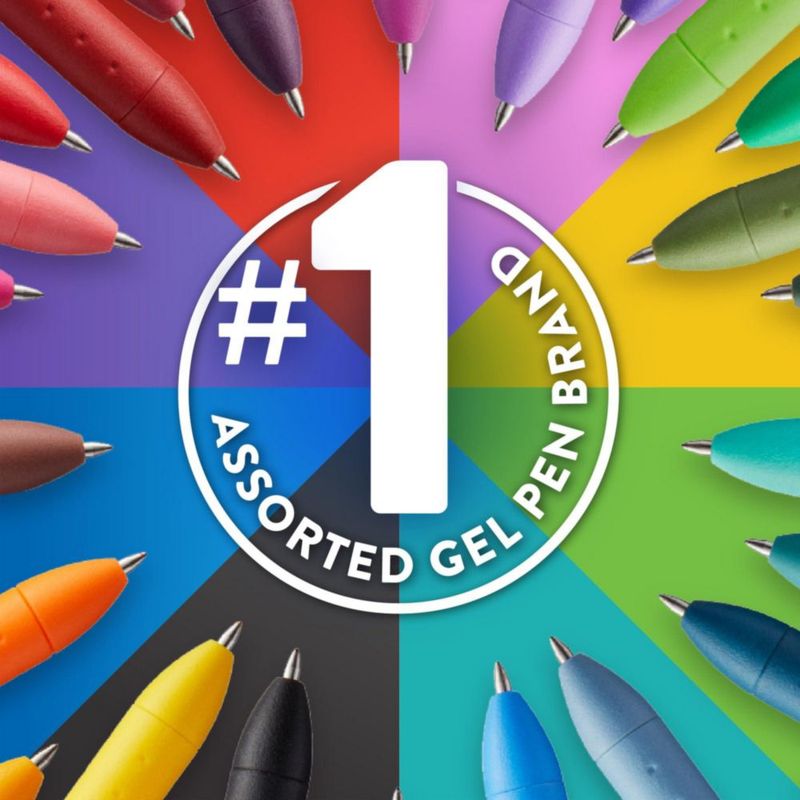 Pack de 8 bolígrafos de gel Paper Mate 07 mm colores surtidos