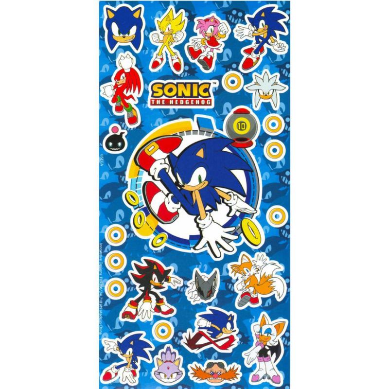 Libro para colorear Sonic The Hedgehog 192 páginas con pegatinas y tatuajes temporales