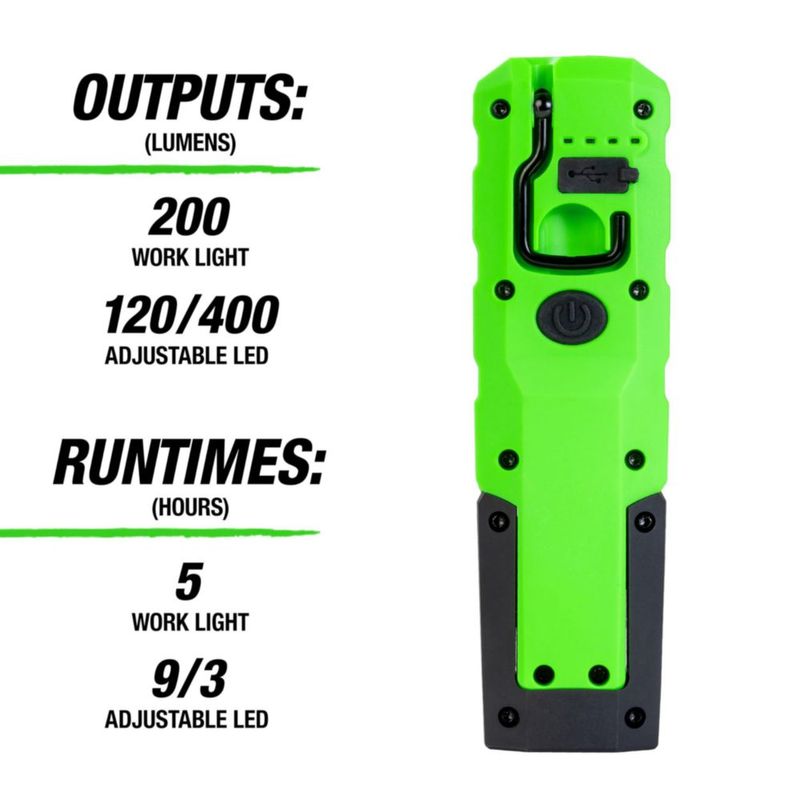 Linterna OEMTOOLS 16 cm 400 lm LED recargable