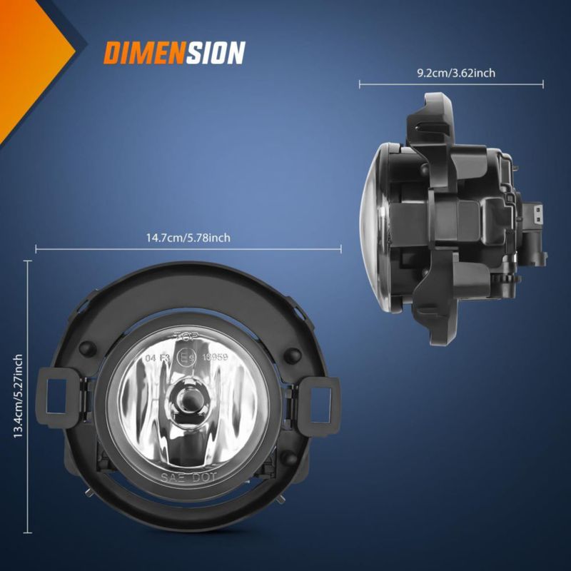 Luz antiniebla Nilight para Nissan Frontier 2010-2019