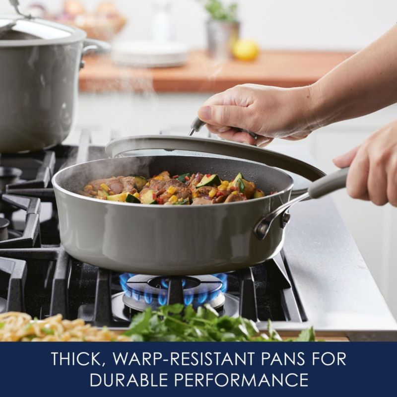 Sartén antiadherente Rachael Ray 3 L gris con tapa