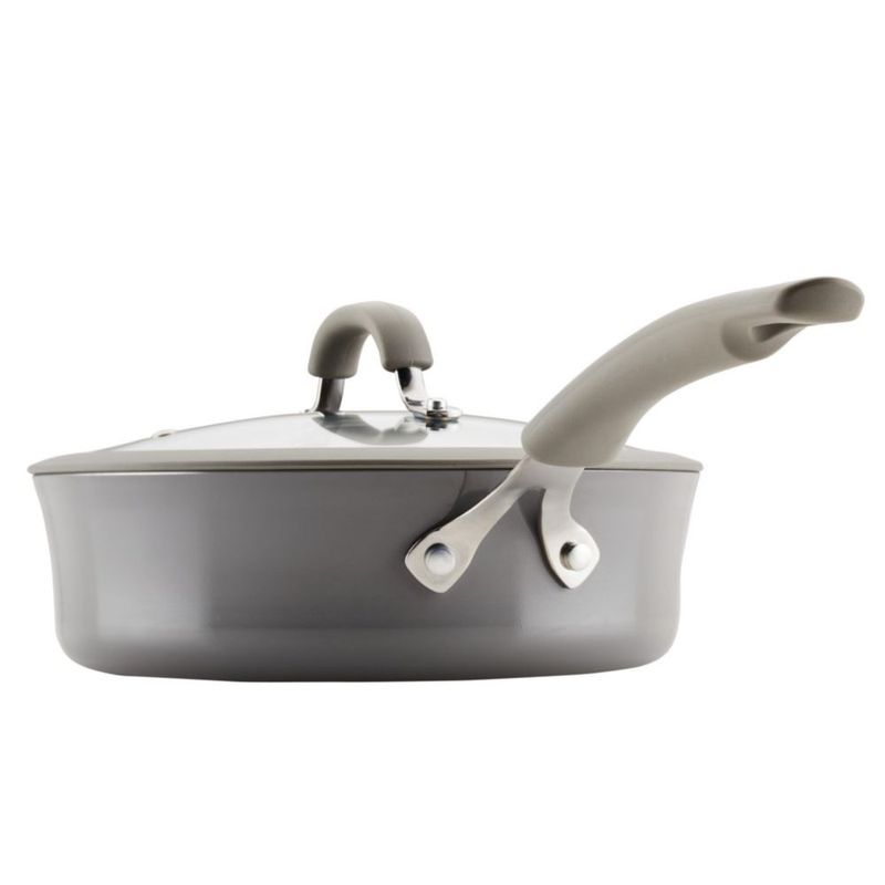 Sartén antiadherente Rachael Ray 3 L gris con tapa