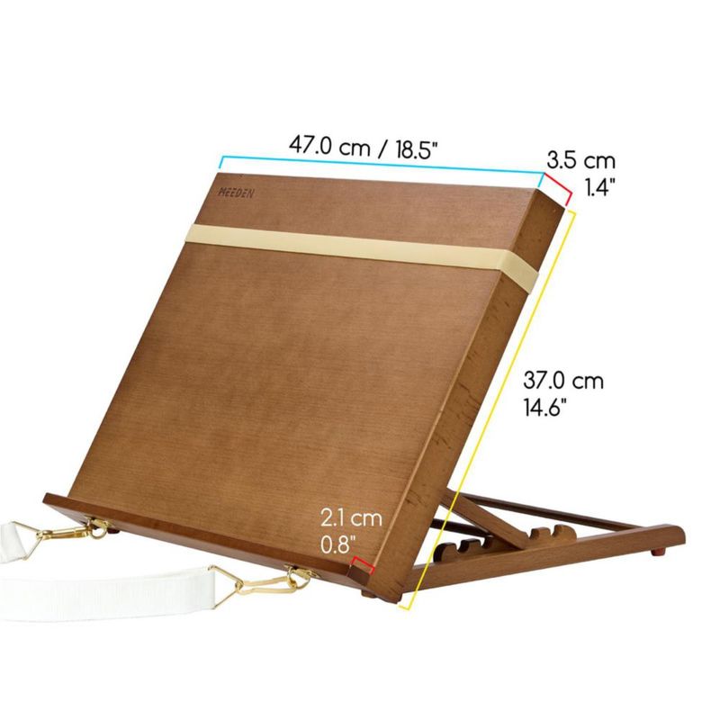 Caballete de Arte MEEDEN A3 47x36 cm Portátil de Madera