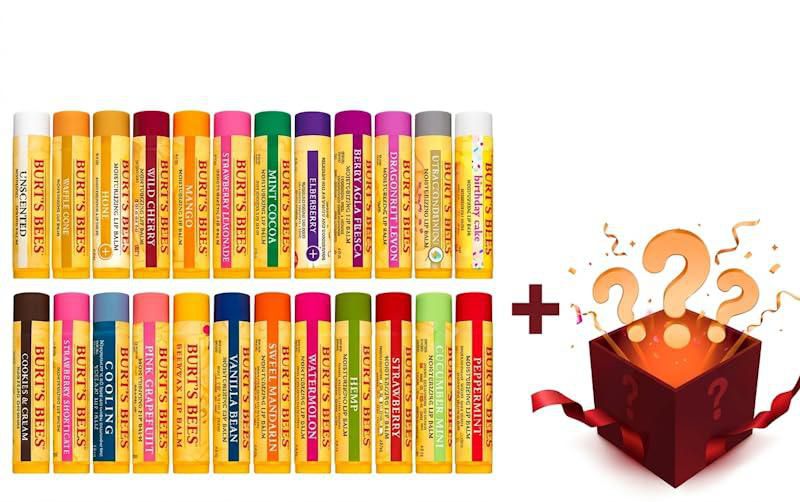 Bálsamo labial Burt's Bees - Pack de 12 sabores (variedad)
