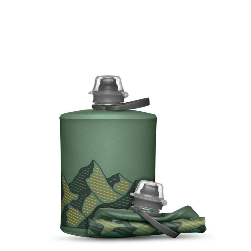 Botella HydraPak Stow Plegable 500 ml Verde Salvia