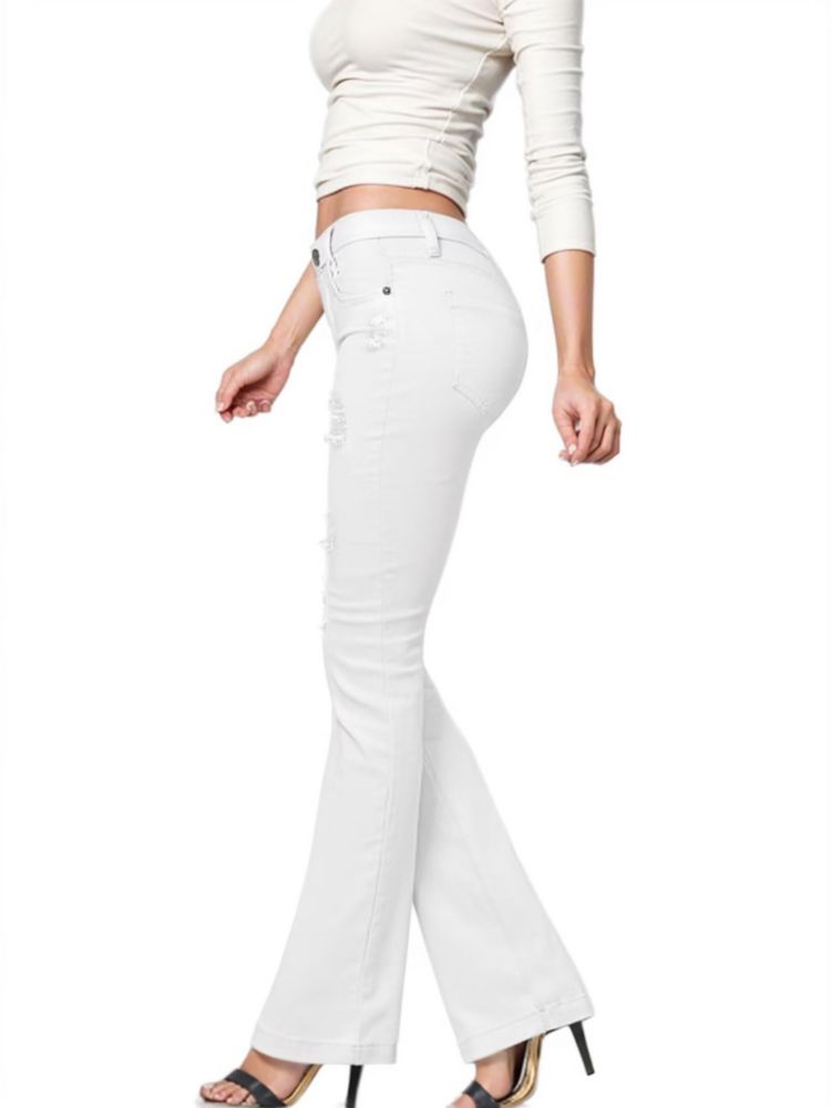 PANTALONES Hybrid & Company P31690BL Blanco Talla 9
