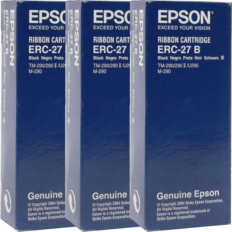 Cartucho de cinta Epson ERC-27B-3 negro para impresoras POS