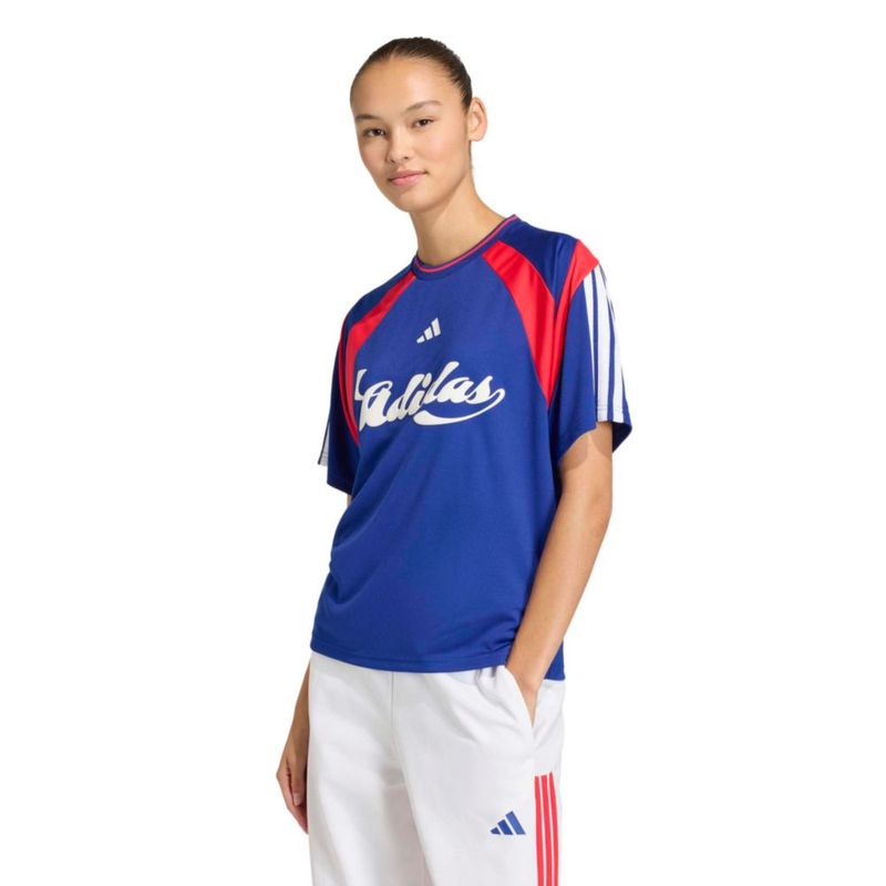 Jersey adidas Mujer Talla Media Ink/Ruby/Blanco