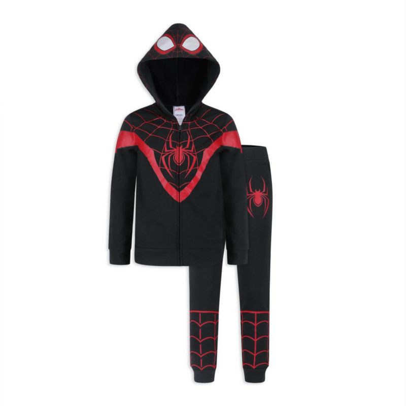 Conjunto de sudadera con capucha y pantalón Marvel Spider-Man Miles Morales Venom para niños
