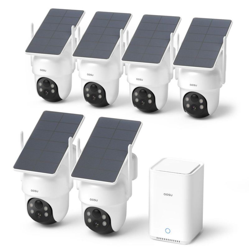 Cámaras de seguridad aosu D1 6‑cámaras inalámbricas con energía solar 5MP