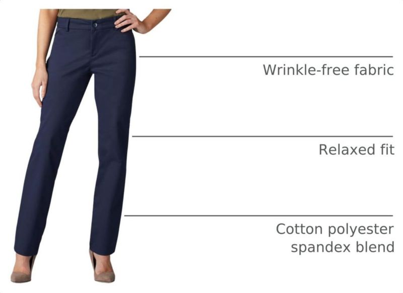 Pantalones Lee Corte Relajado Pierna Recta 29 cm Azul Imperial