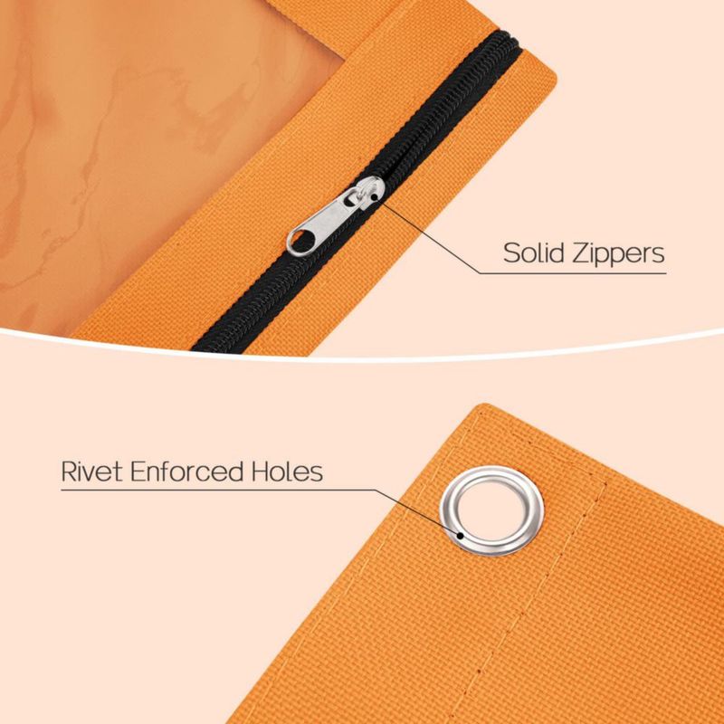 Estuche para lápices Sooez pack de 2 azul y naranja 25 × 18 cm