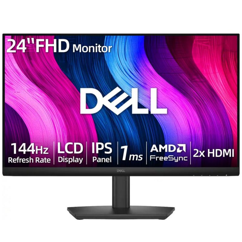 Monitor Dell de 24" Full HD 144 Hz IPS 1 ms FreeSync 2× HDMI