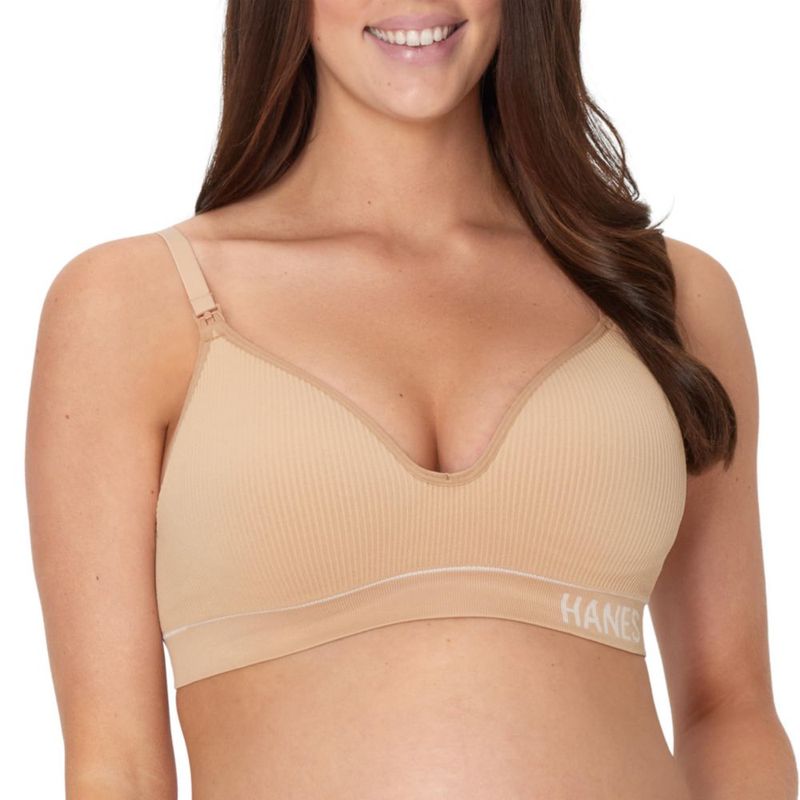 Sostén Hanes de maternidad sin costuras y sin aros para lactancia