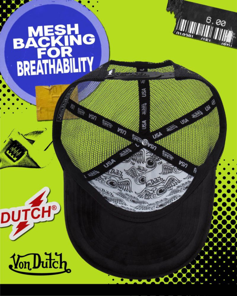 Gorra Trucker de Terciopelo Snapback Unisex Von Dutch