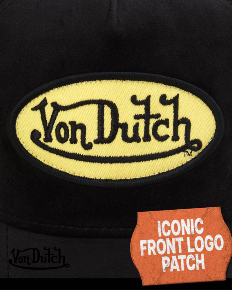 Gorra Trucker de Terciopelo Snapback Unisex Von Dutch