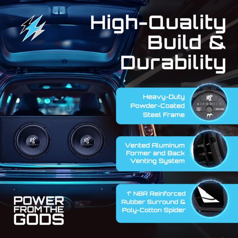Subwoofer Hifonics 30 cm 800 W 4 Ω Doble Bobina