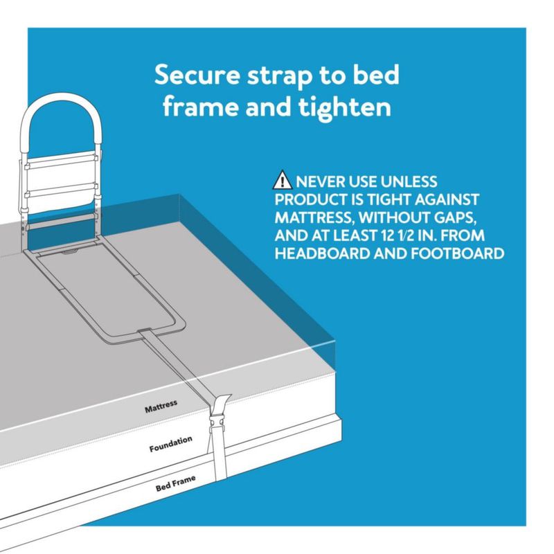 Barandilla de seguridad ajustable Bed Rail Carex para adultos