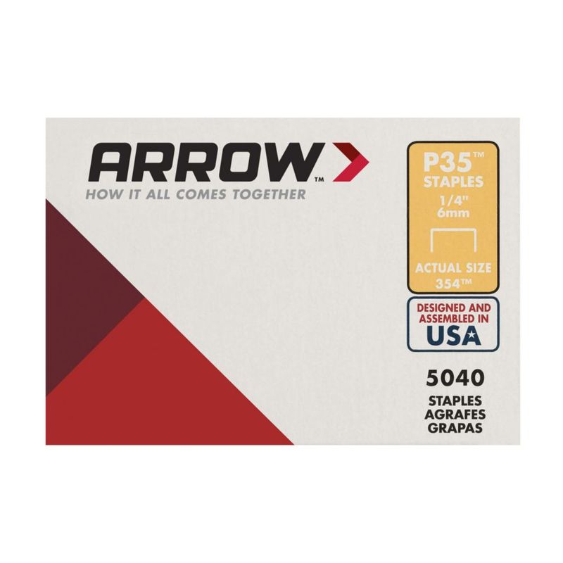Staples Arrow 354 P35 Heavy Duty pata de 6 mm paquete de 5040