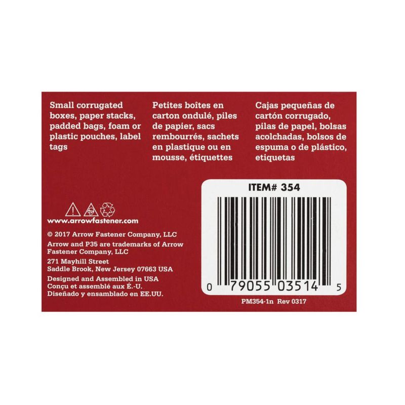 Staples Arrow 354 P35 Heavy Duty pata de 6 mm paquete de 5040