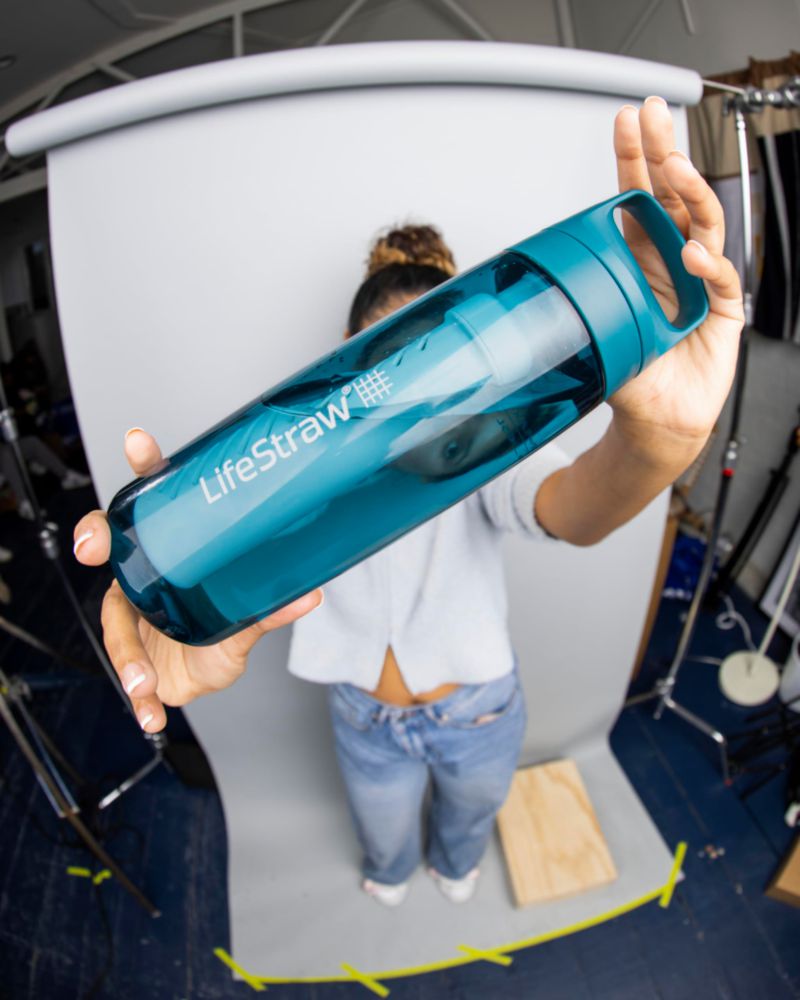 Botella con Filtro de Agua LifeStraw Go Series 650 ml Laguna Teal