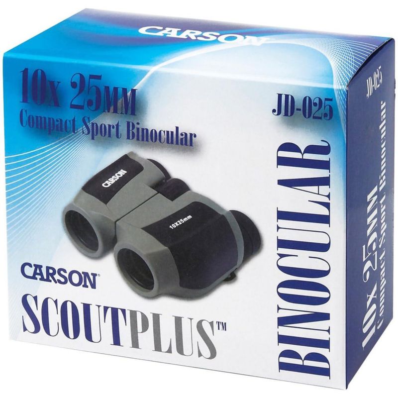 Binoculares Carson ScoutPlus de 10 x 25 mm compactos y ligeros