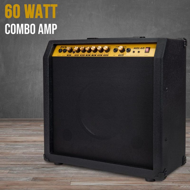 Amplificador de guitarra eléctrica LyxPro Combo de 60 W con altavoz de 10»