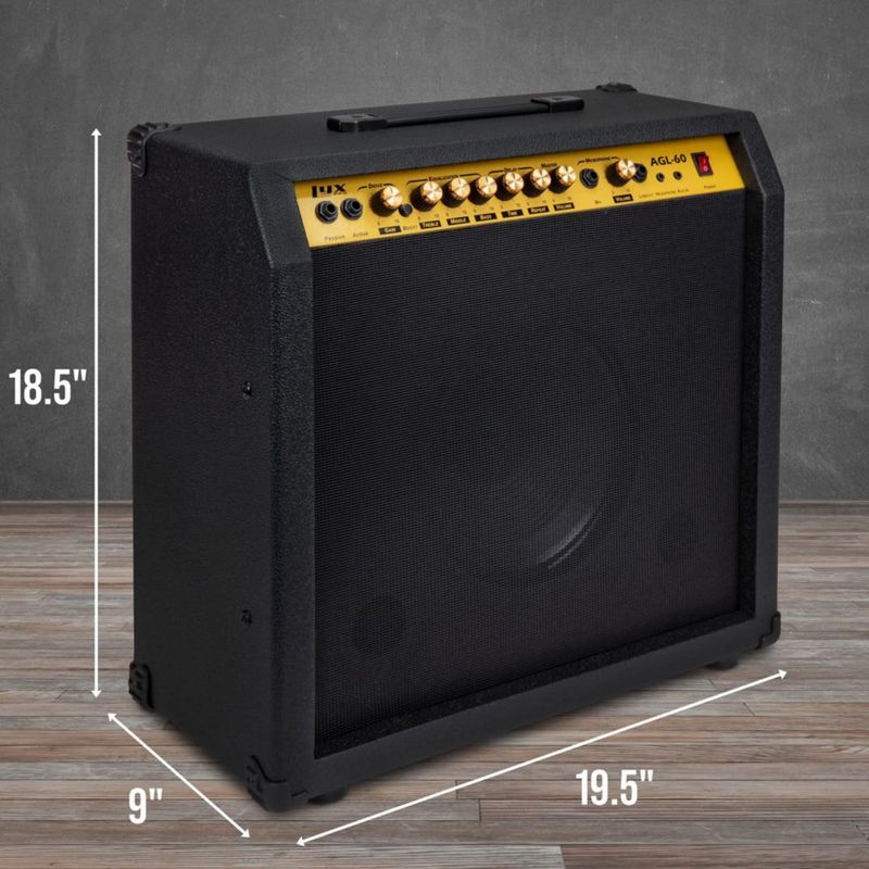 Amplificador de guitarra eléctrica LyxPro Combo de 60 W con altavoz de 10»