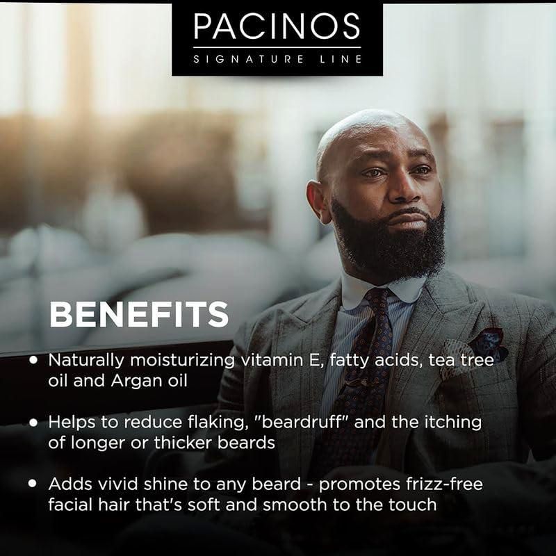 Aceite para barba Pacinos hidratante para el crecimiento del cabello 60 ml para hombres