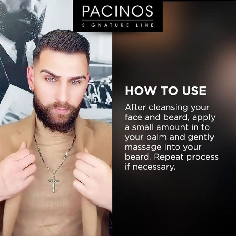 Aceite para barba Pacinos hidratante para el crecimiento del cabello 60 ml para hombres