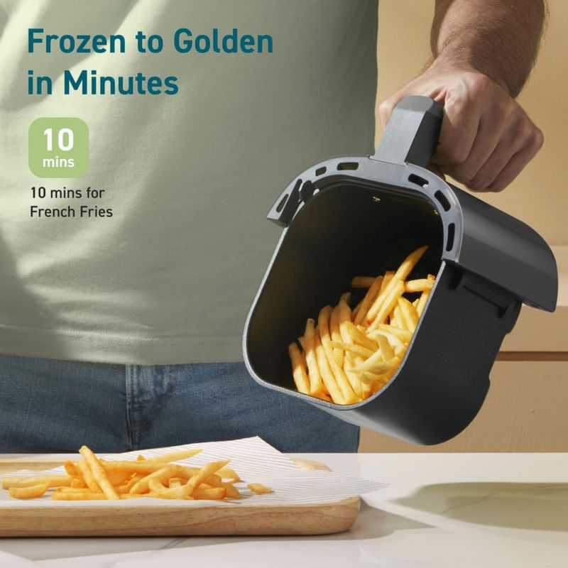 Air Fryer COSORI Mini 2.1 L 4 en 1 horneado y asado recalentado gris
