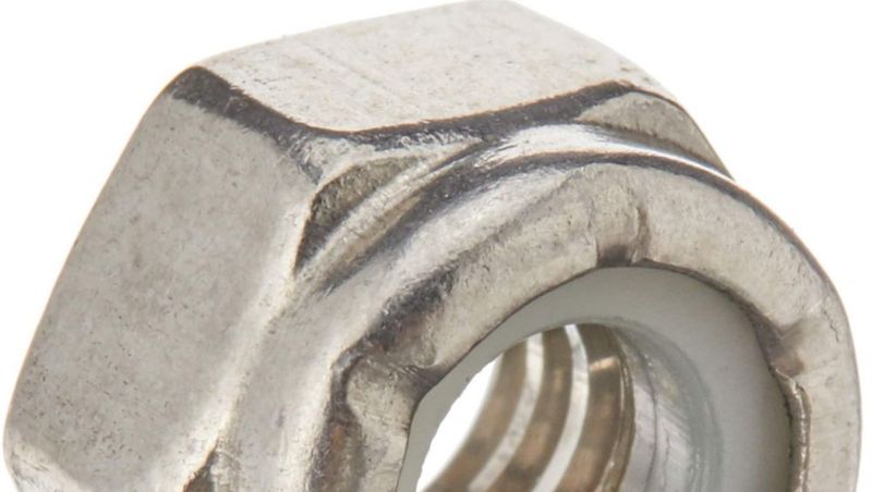Nuts Hillman 1/4 x 20 tuercas de seguridad de nailon de acero inoxidable paquete de 50