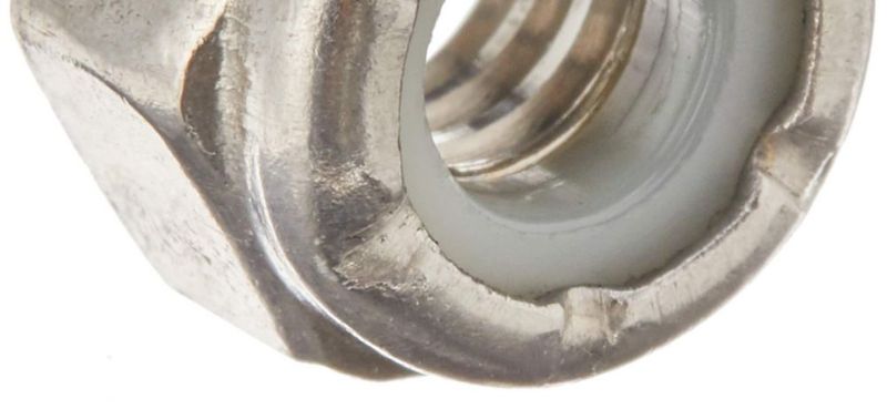 Nuts Hillman 1/4 x 20 tuercas de seguridad de nailon de acero inoxidable paquete de 50