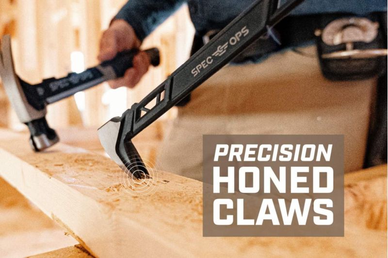 Extractor de uñas Pry Bar Spec Ops de acero al carbono de 28 cm de alto
