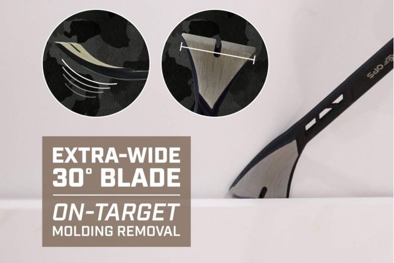 Extractor de uñas Pry Bar Spec Ops de acero al carbono de 28 cm de alto