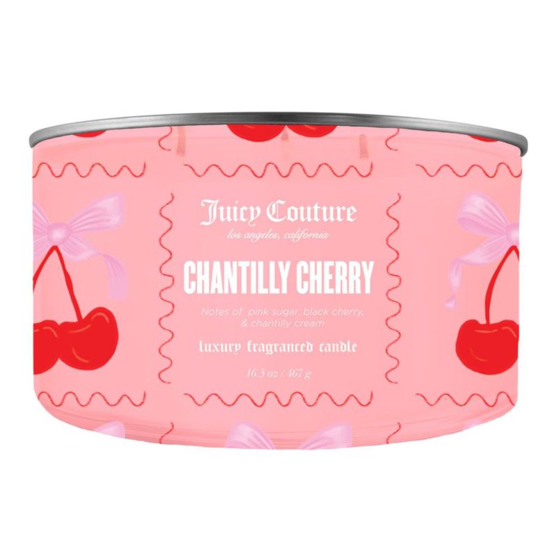 Vela Juicy Couture Chantilly Cherry 467 g de cera de soja