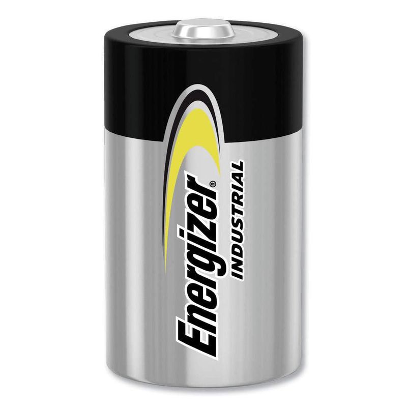 Batería Energizer D alcalina industrial de 15 V (paquete de 12)